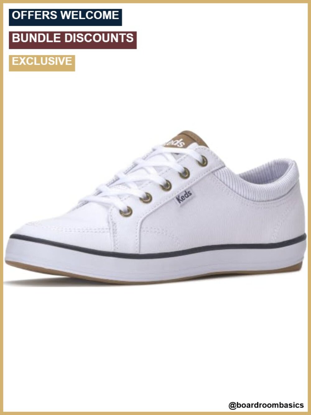 Canvas Lace-Up Fashion Sneakers Comfort Memory Foam
